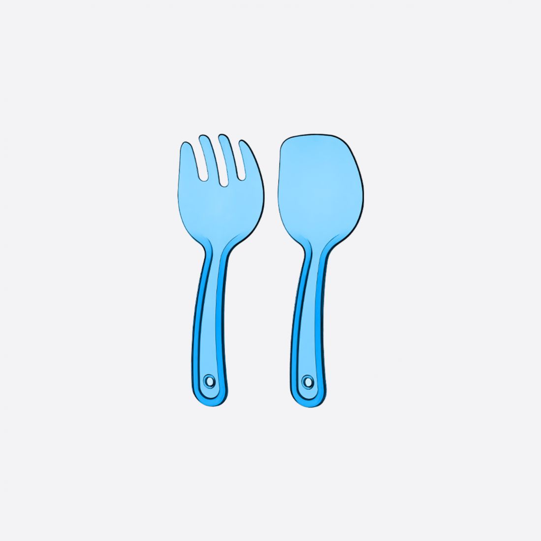 Crystal Spoon-Fork