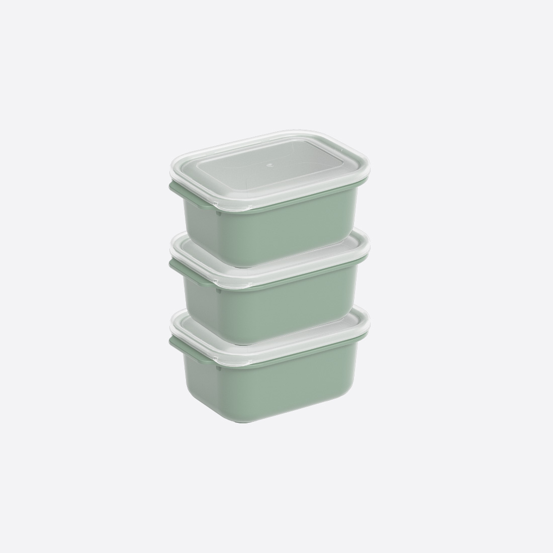 3 Parça Easy Keep Dikdörtgen Set ( 3 x 500 ml )
