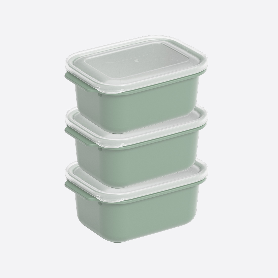 3 Parça Easy Keep Dikdörtgen Set ( 3 x 2000 ml )