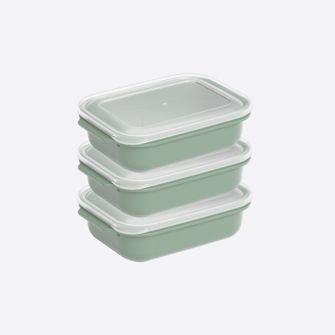3 Parça Easy Keep Dikdörtgen Set ( 3 x 1300 ml )