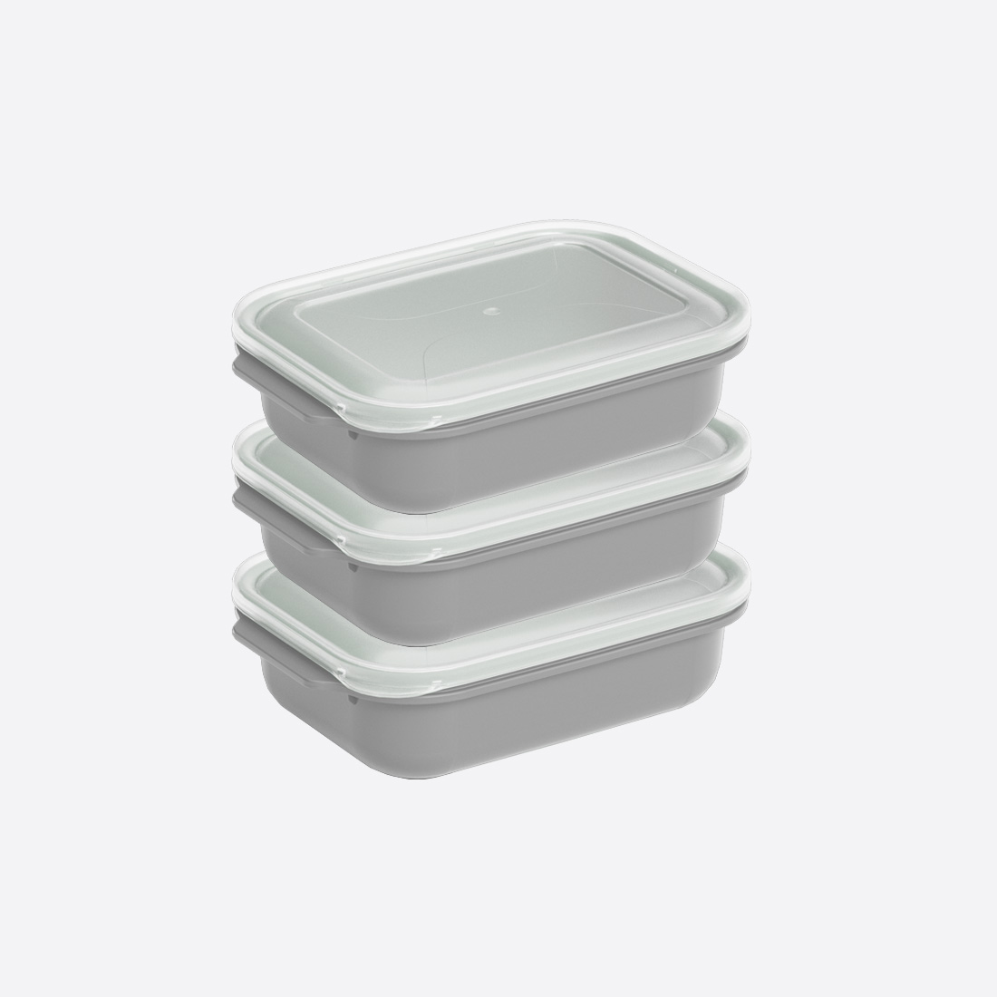 3 Parça Easy Keep Dikdörtgen Set ( 3 x 1300 ml )