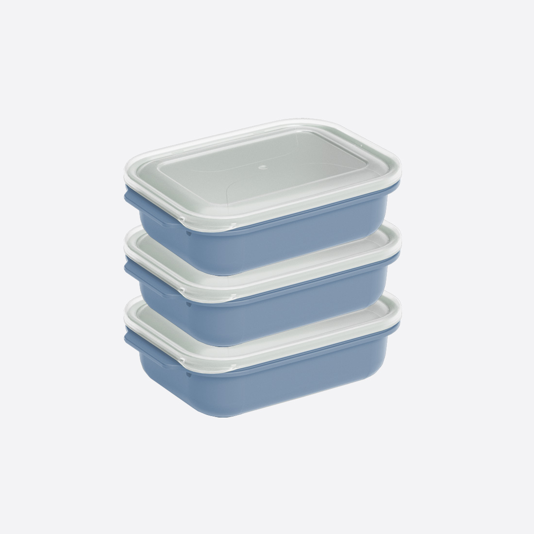 3 Pcs Easy Keep Rectangular Set (3 x 1300 ml)