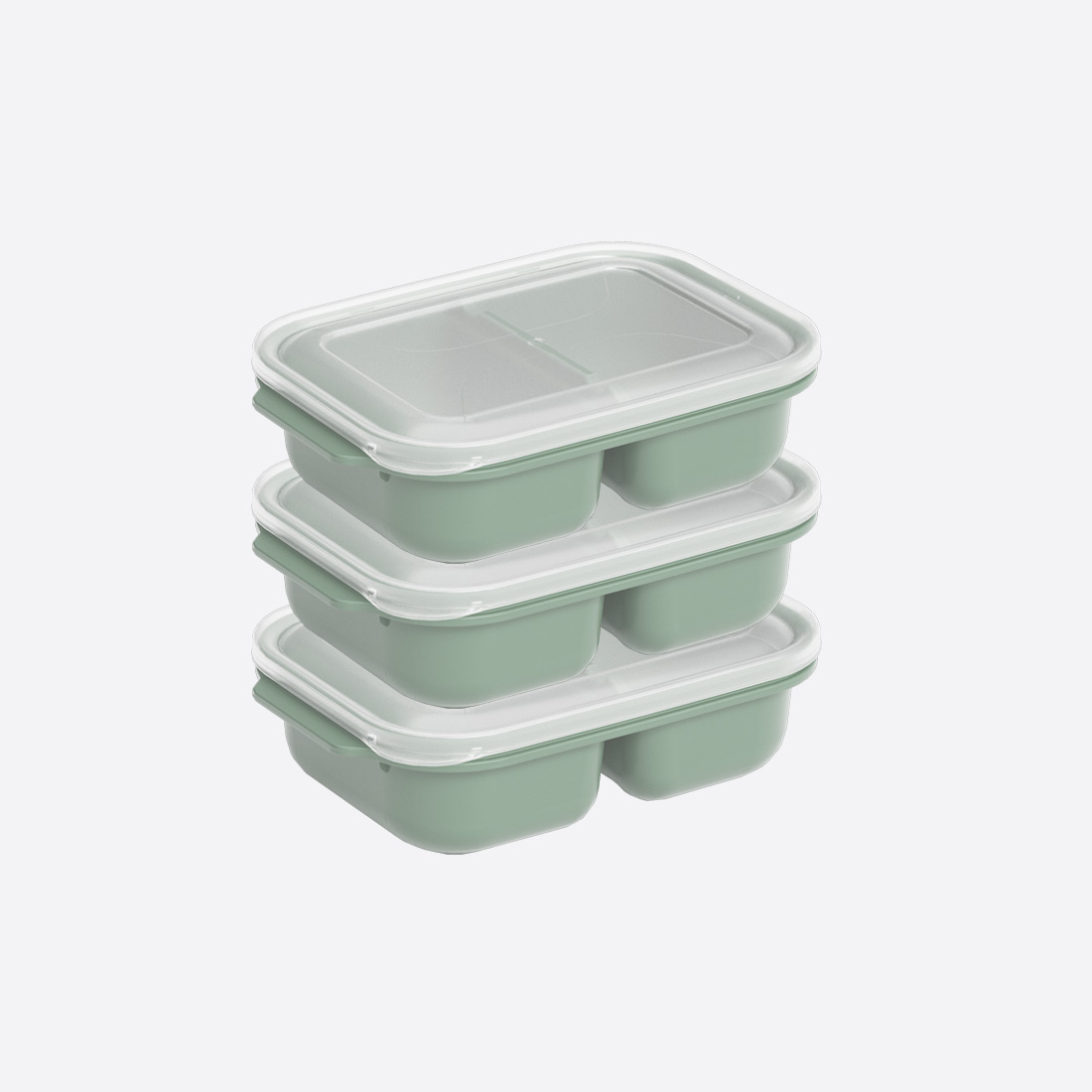 3 Parça Easy Keep Dikdörtgen Set ( 3 x 1200 ml )