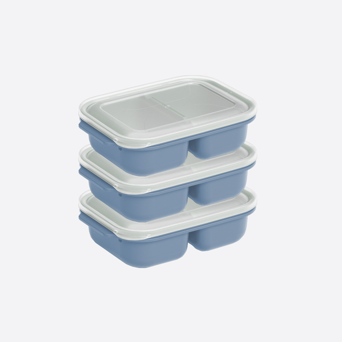 3 Pcs Easy Keep Rectangular Set (3 x 1200 ml)