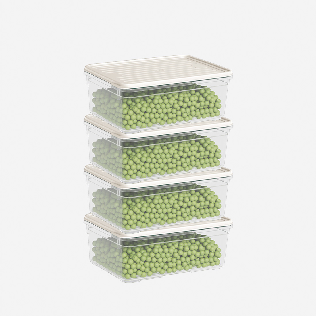 4 Parça Smart Saklama Kabı Set (4 x 1650 ml)