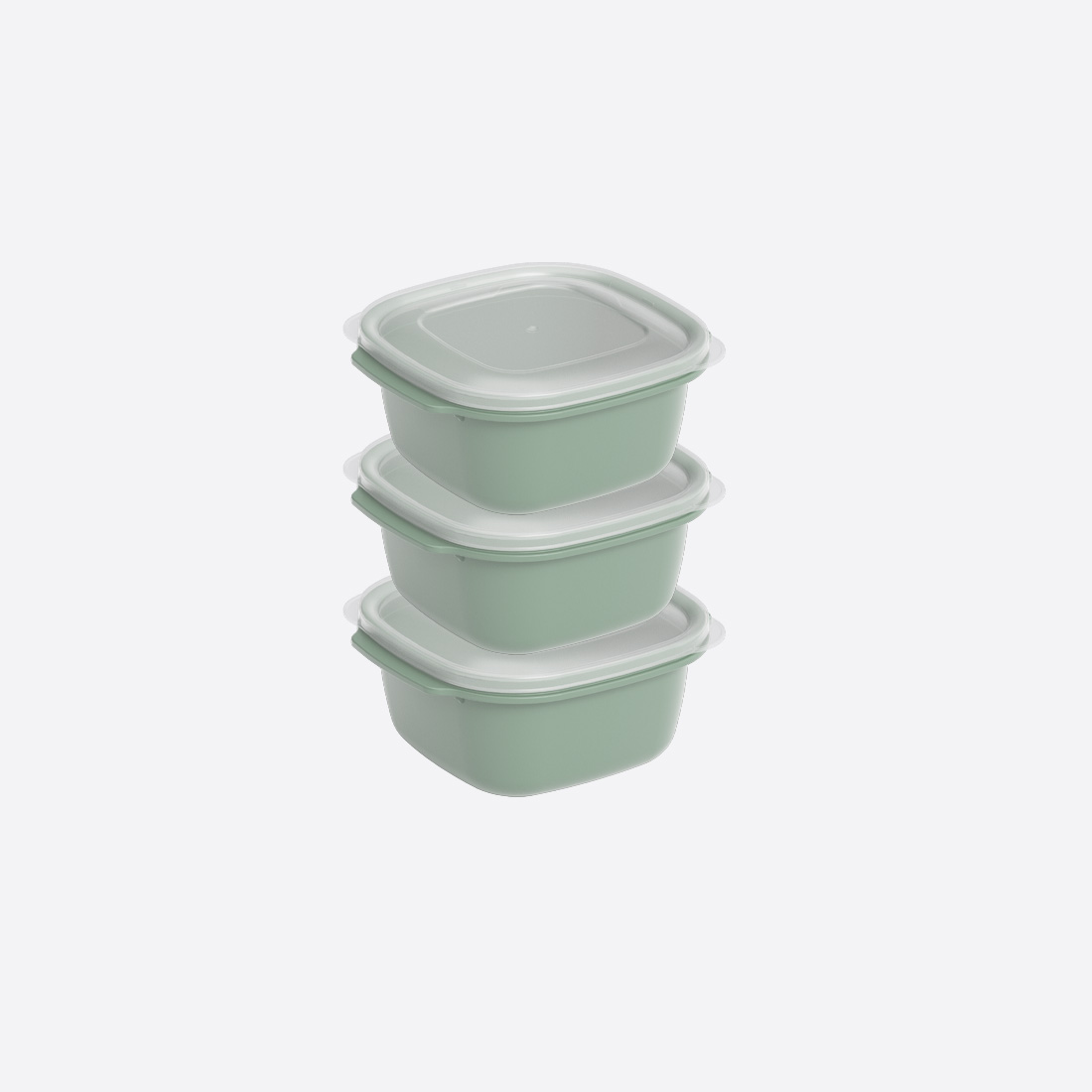 3 Parça Easy Keep Kare Set ( 3 x 550 ml )