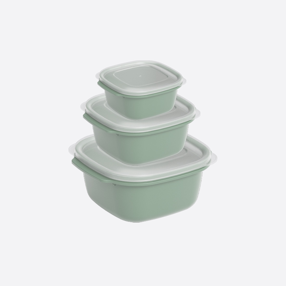 3 Parça Easy Keep Kare Set (550 x 1100 x 2200 ml)